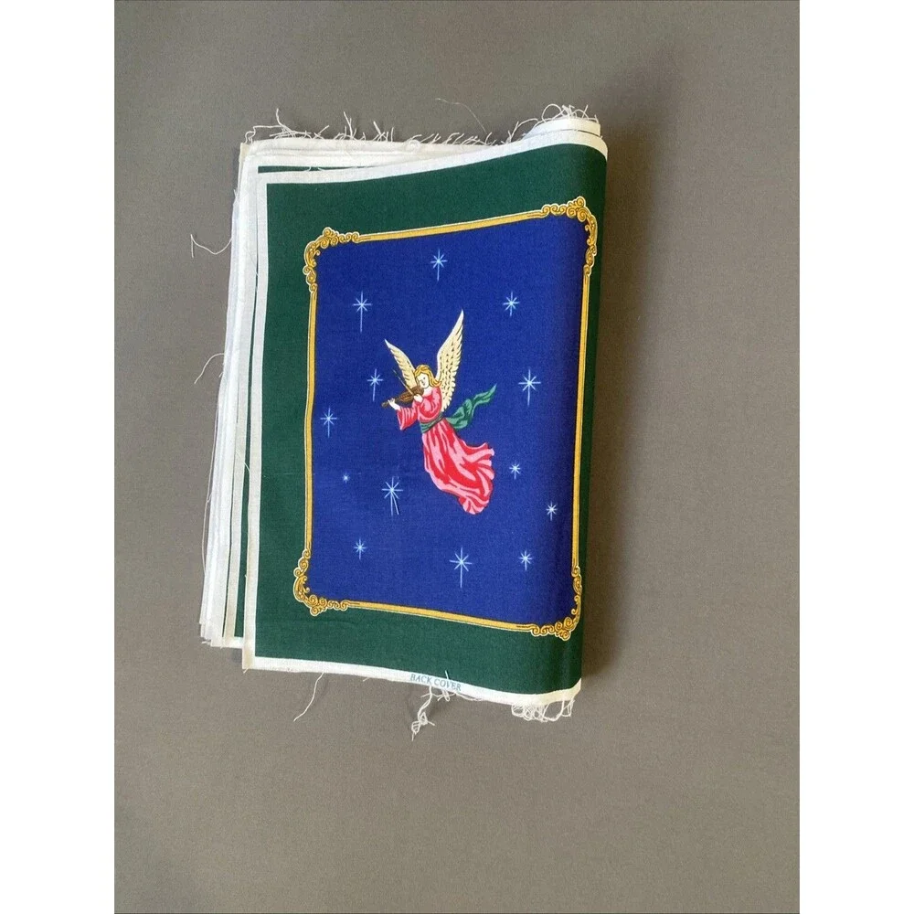 Vintage Christmas Cloth Book Sewing Panel THE NIGHT CHRIST WAS BORN DIY